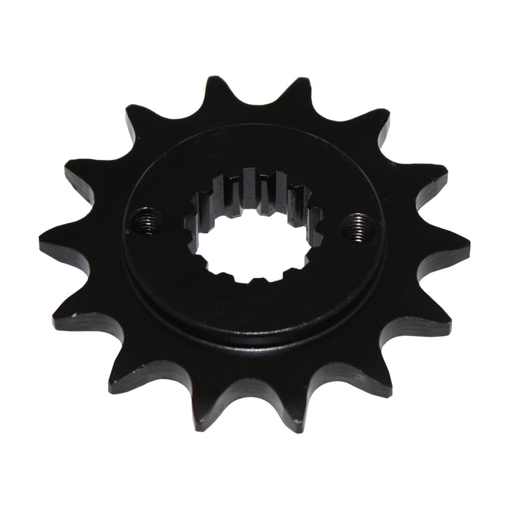 Caltric Front Drive Chain Sprocket 13 Tooth – Fits Yamaha TTR250 1999-2006 – Black Steel Replacement